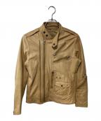 AVIREX LTDアヴィレックス）の古着「レザージャケット」｜ベージュ