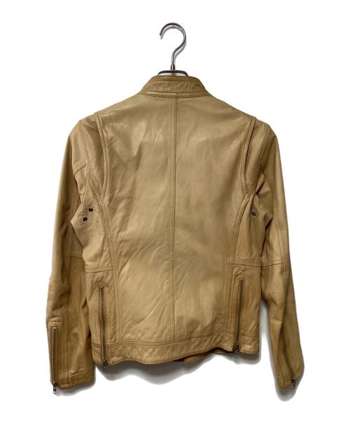 AVIREX LTD（アヴィレックス）AVIREX LTD (アヴィレックス) レザージャケット ベージュ サイズ:Sの古着・服飾アイテム