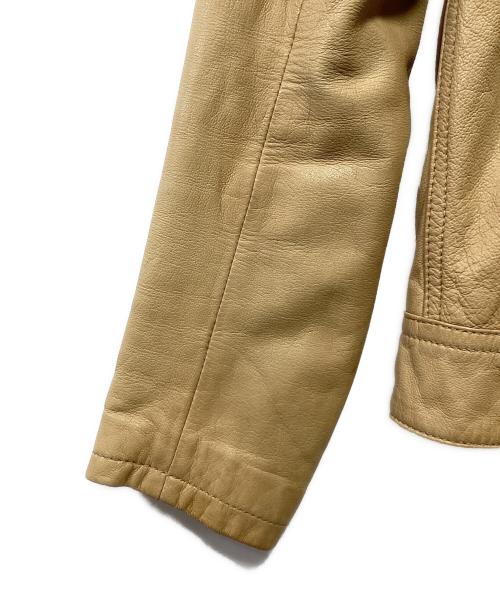 AVIREX LTD（アヴィレックス）AVIREX LTD (アヴィレックス) レザージャケット ベージュ サイズ:Sの古着・服飾アイテム