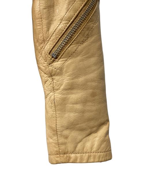 AVIREX LTD（アヴィレックス）AVIREX LTD (アヴィレックス) レザージャケット ベージュ サイズ:Sの古着・服飾アイテム