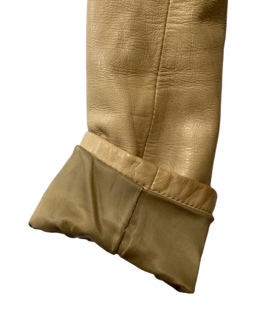 AVIREX LTD（アヴィレックス）AVIREX LTD (アヴィレックス) レザージャケット ベージュ サイズ:Sの古着・服飾アイテム