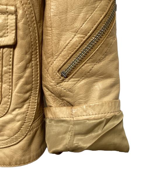 AVIREX LTD（アヴィレックス）AVIREX LTD (アヴィレックス) レザージャケット ベージュ サイズ:Sの古着・服飾アイテム