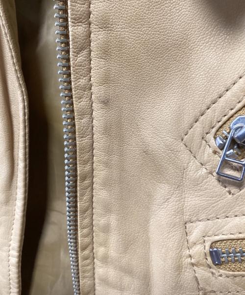 AVIREX LTD（アヴィレックス）AVIREX LTD (アヴィレックス) レザージャケット ベージュ サイズ:Sの古着・服飾アイテム