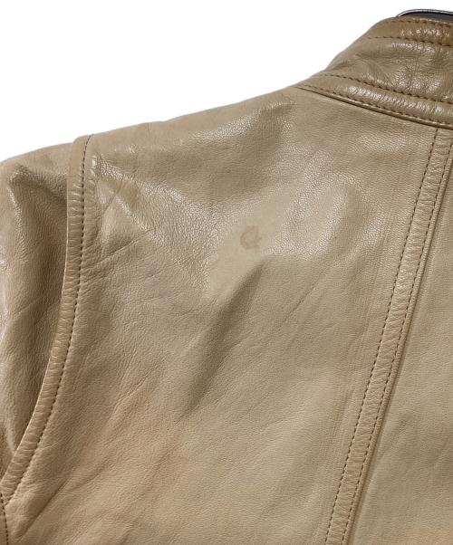 AVIREX LTD（アヴィレックス）AVIREX LTD (アヴィレックス) レザージャケット ベージュ サイズ:Sの古着・服飾アイテム
