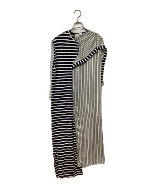 J.W.ANDERSON（ジェイダブリューアンダーソン）J.W.ANDERSON (ジェイダブリューアンダーソン) ノースリーブワンピース ホワイト×ブルー サイズ:EU36の古着・服飾アイテム