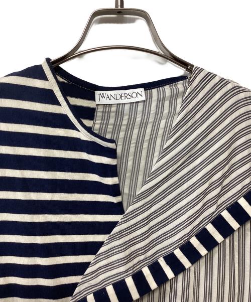 J.W.ANDERSON（ジェイダブリューアンダーソン）J.W.ANDERSON (ジェイダブリューアンダーソン) ノースリーブワンピース ホワイト×ブルー サイズ:EU36の古着・服飾アイテム