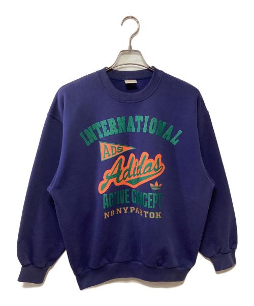 adidas（アディダス）adidas (アディダス) スウェット ブルー サイズ:M-Lの古着・服飾アイテム