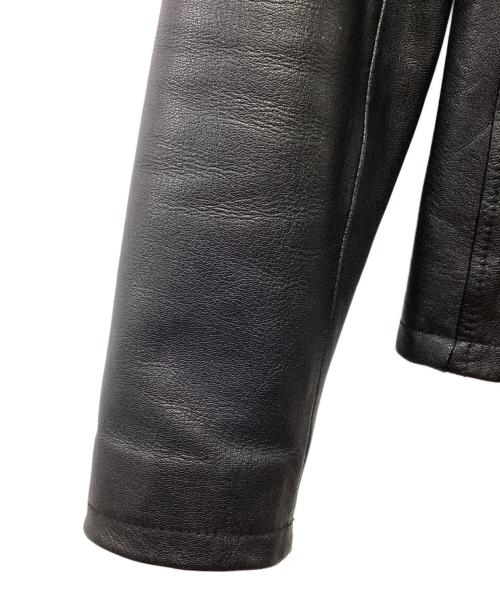 AVIREX（アヴィレックス）AVIREX (アヴィレックス) シングルライダースジャケット ブラック サイズ:Mの古着・服飾アイテム