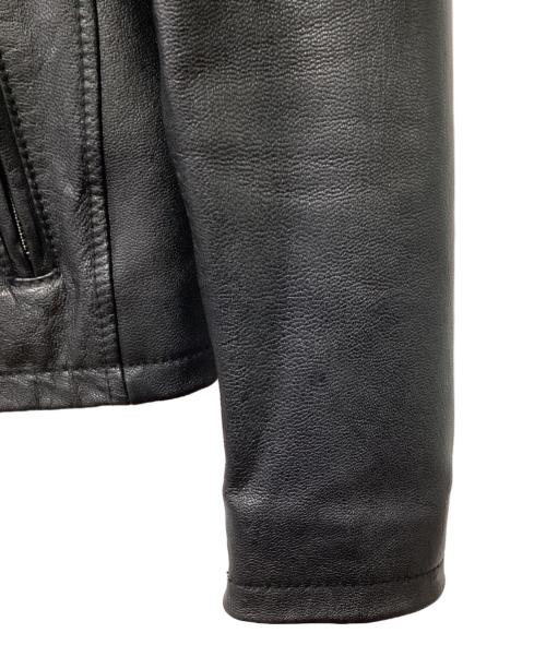 AVIREX（アヴィレックス）AVIREX (アヴィレックス) シングルライダースジャケット ブラック サイズ:Mの古着・服飾アイテム