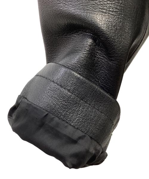 AVIREX（アヴィレックス）AVIREX (アヴィレックス) シングルライダースジャケット ブラック サイズ:Mの古着・服飾アイテム