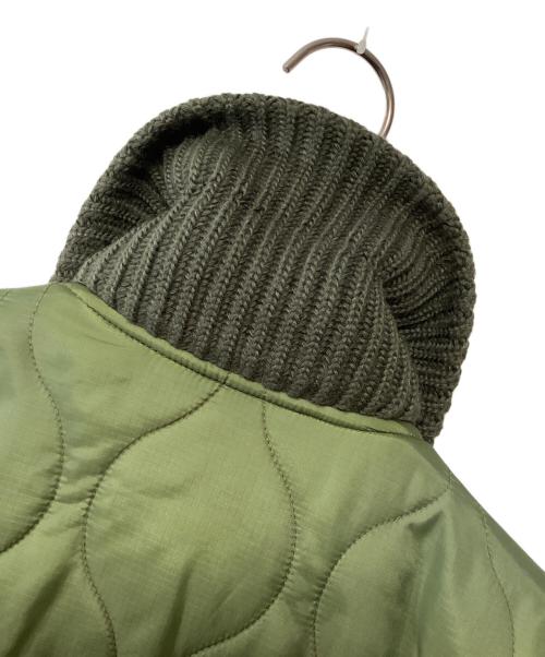 ALPHA INDUSTRIES（アルファインダストリーズ）ALPHA INDUSTRIES (アルファインダストリーズ) キルティングジャケット グリーン サイズ:LARGEの古着・服飾アイテム