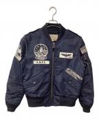 AVIREXアヴィレックス）の古着「MA-1ジャケット」｜ネイビー