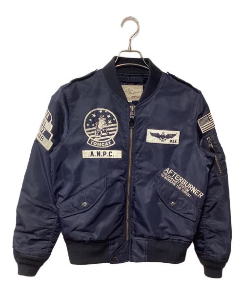 AVIREX（アヴィレックス）AVIREX (アヴィレックス) MA-1ジャケット ネイビー サイズ:Mの古着・服飾アイテム