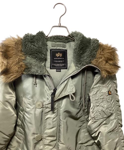 ALPHA INDUSTRIES（アルファインダストリーズ）ALPHA INDUSTRIES (アルファインダストリーズ) フライトジャケット 黄緑 サイズ:Mの古着・服飾アイテム