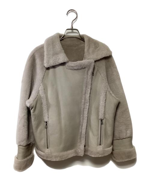 DAMA collection（ダーマコレクション）DAMA collection (ダーマコレクション) ムートンジャケット ベージュ サイズ:9ARの古着・服飾アイテム