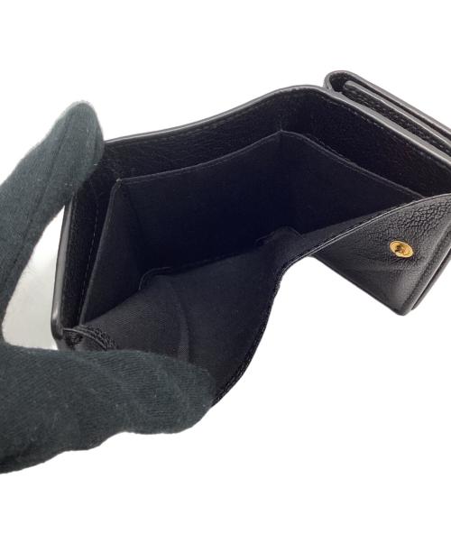 BALENCIAGA（バレンシアガ）BALENCIAGA (バレンシアガ) 3つ折り財布 ブラックの古着・服飾アイテム