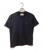 AMI PARISアミ パリス）の古着「ハートロゴTシャツ」｜ブラック