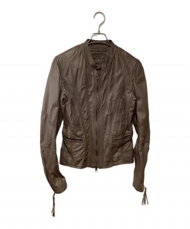 GOA レザージャケット 中古・古着通販】goa (ゴア) レザージャケット ブラウン サイズ:1