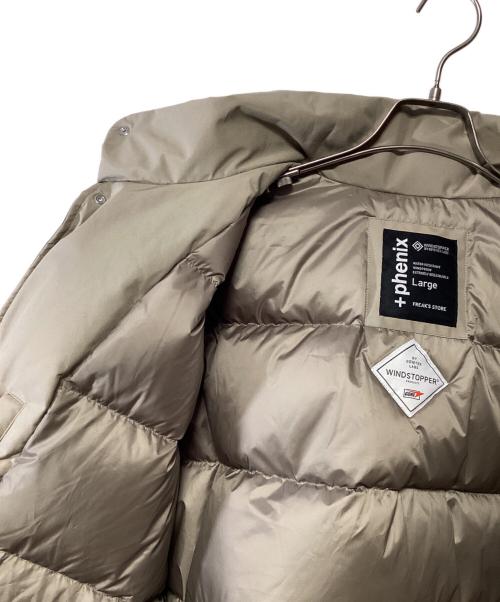 FREAK'S STORE（フリークスストア）FREAK'S STORE (フリークスストア) PHENIX (フェニックス) ダウンジャケット ベージュ サイズ:Largeの古着・服飾アイテム