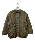 MAISON SPECIALメゾンスペシャル）の古着「キルティングコート」｜カーキ