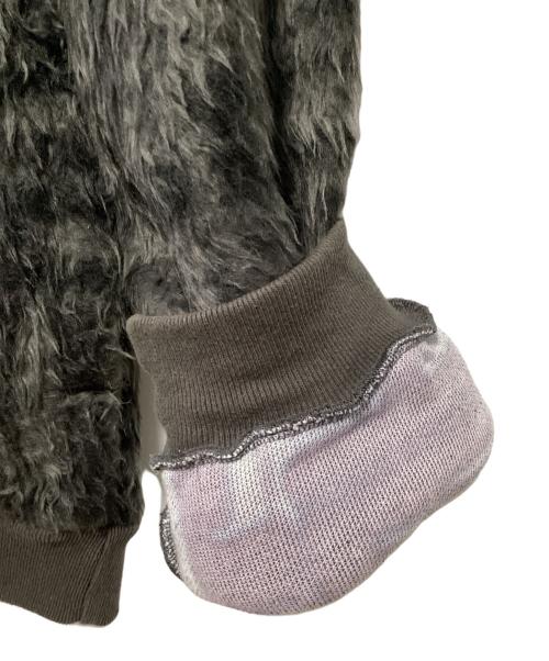 Hysteric Glamour（ヒステリックグラマー）Hysteric Glamour (ヒステリックグラマー) HG SQUARE柄 オーバーサイズパーカー ダークグレー サイズ:FREEの古着・服飾アイテム