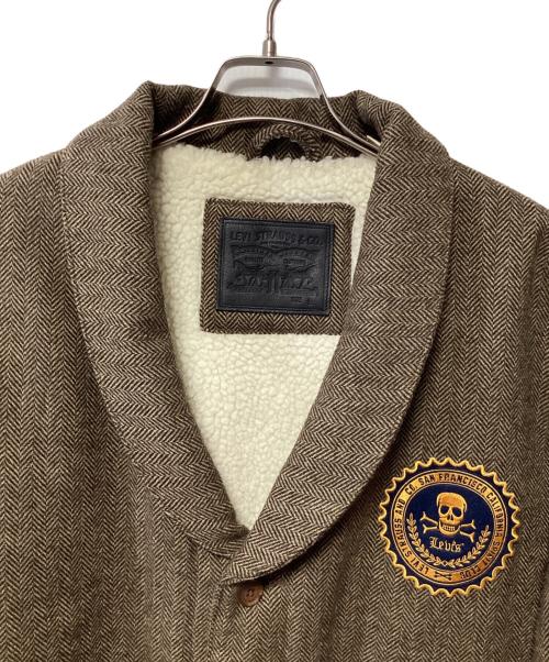 LEVI'S（リーバイス）LEVI'S (リーバイス) ヘリンボーンテーラードジャケット ベージュ サイズ:Lの古着・服飾アイテム