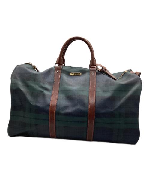 POLO RALPH LAUREN（ポロ・ラルフローレン）POLO RALPH LAUREN (ポロ・ラルフローレン) 2WAYボストンバッグ グリーン×ネイビーの古着・服飾アイテム