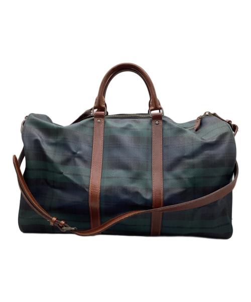 POLO RALPH LAUREN（ポロ・ラルフローレン）POLO RALPH LAUREN (ポロ・ラルフローレン) 2WAYボストンバッグ グリーン×ネイビーの古着・服飾アイテム