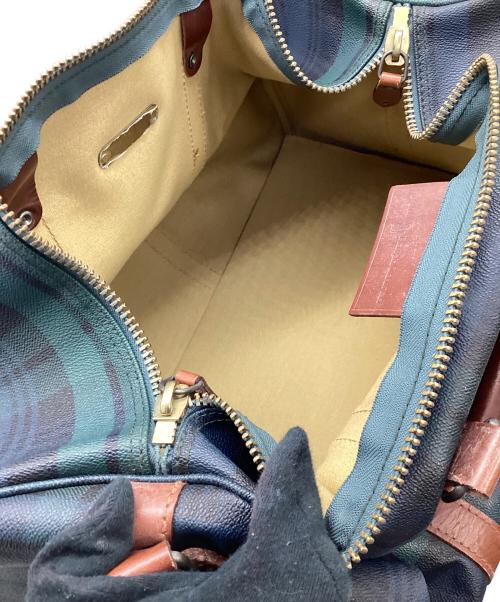 POLO RALPH LAUREN（ポロ・ラルフローレン）POLO RALPH LAUREN (ポロ・ラルフローレン) 2WAYボストンバッグ グリーン×ネイビーの古着・服飾アイテム