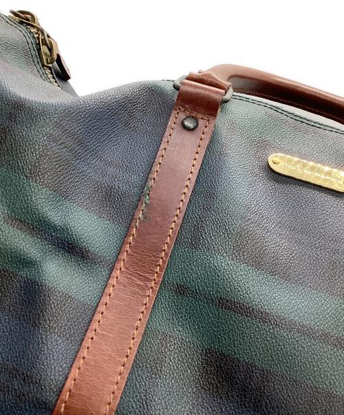 POLO RALPH LAUREN（ポロ・ラルフローレン）POLO RALPH LAUREN (ポロ・ラルフローレン) 2WAYボストンバッグ グリーン×ネイビーの古着・服飾アイテム