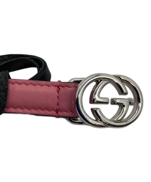 GUCCI（グッチ）GUCCI (グッチ) インターロッキングベルト ピンクの古着・服飾アイテム
