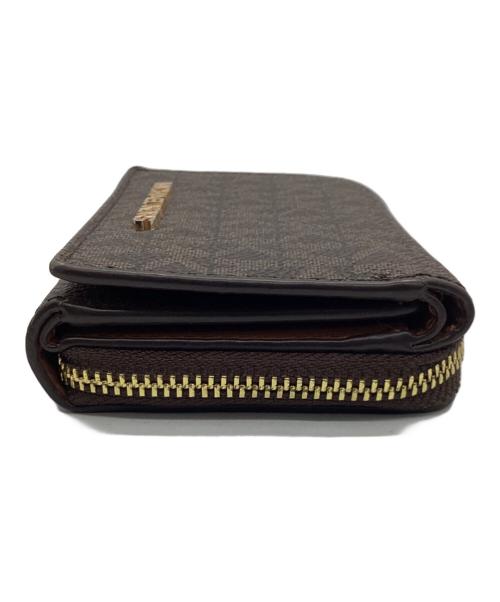 MICHAEL KORS（マイケル・コース）MICHAEL KORS (マイケル・コース) 3つ折り財布 ブラウンの古着・服飾アイテム