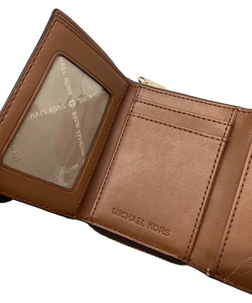 MICHAEL KORS（マイケル・コース）MICHAEL KORS (マイケル・コース) 3つ折り財布 ブラウンの古着・服飾アイテム