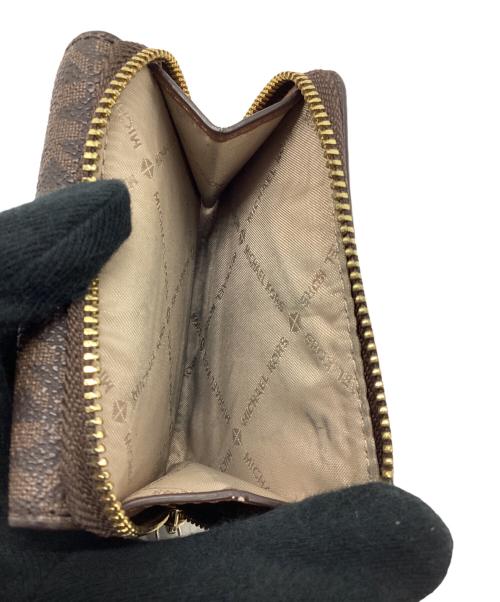 MICHAEL KORS（マイケル・コース）MICHAEL KORS (マイケル・コース) 3つ折り財布 ブラウンの古着・服飾アイテム