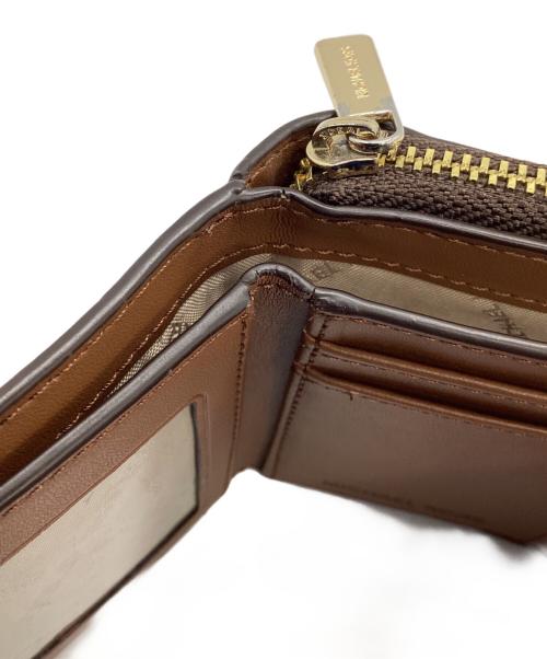 MICHAEL KORS（マイケル・コース）MICHAEL KORS (マイケル・コース) 3つ折り財布 ブラウンの古着・服飾アイテム