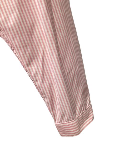 LACOSTE（ラコステ）LACOSTE (ラコステ) ノーカラーシャツ ピンク サイズ:UK34の古着・服飾アイテム