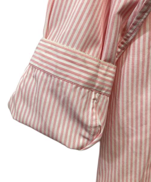 LACOSTE（ラコステ）LACOSTE (ラコステ) ノーカラーシャツ ピンク サイズ:UK34の古着・服飾アイテム