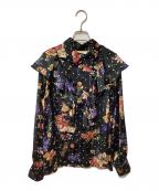 &ellecyアンドエルシー）の古着「長袖ブラウス」｜ブラック