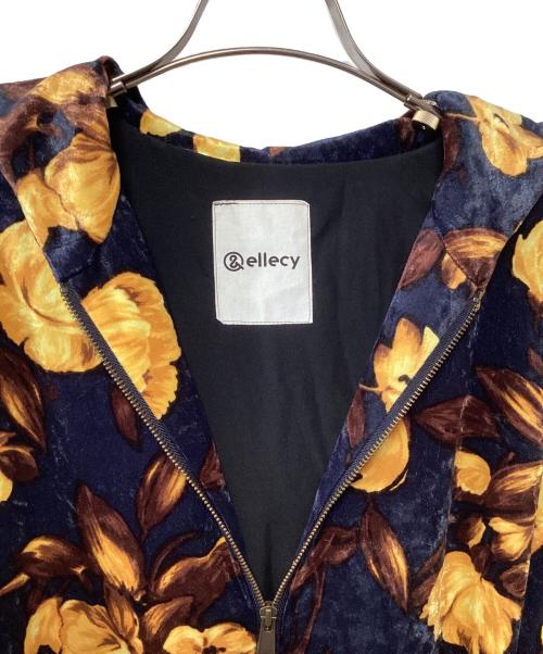 &ellecy（アンドエルシー）&ellecy (アンドエルシー) ジップパーカー ネイビー×イエロー サイズ:Mの古着・服飾アイテム