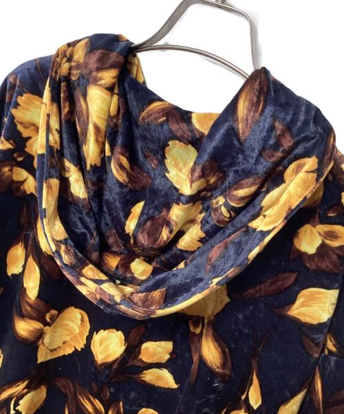 &ellecy（アンドエルシー）&ellecy (アンドエルシー) ジップパーカー ネイビー×イエロー サイズ:Mの古着・服飾アイテム