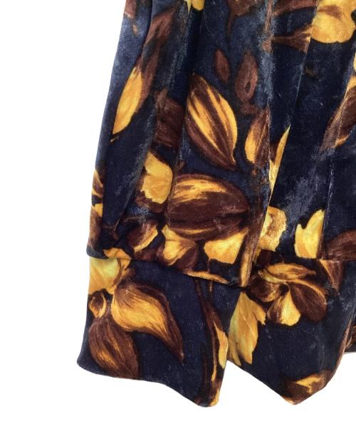 &ellecy（アンドエルシー）&ellecy (アンドエルシー) ジップパーカー ネイビー×イエロー サイズ:Mの古着・服飾アイテム