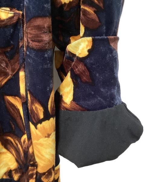 &ellecy（アンドエルシー）&ellecy (アンドエルシー) ジップパーカー ネイビー×イエロー サイズ:Mの古着・服飾アイテム