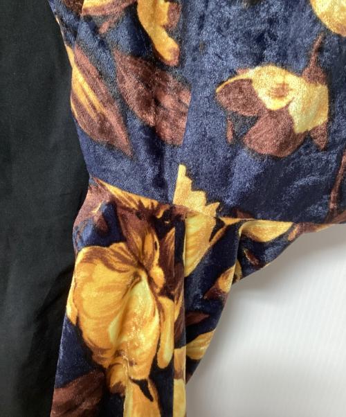 &ellecy（アンドエルシー）&ellecy (アンドエルシー) ジップパーカー ネイビー×イエロー サイズ:Mの古着・服飾アイテム