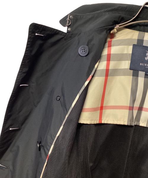 BURBERRY LONDON（バーバリーロンドン）BURBERRY LONDON (バーバリーロンドン) フーデッドトレンチコート ブラック サイズ:38の古着・服飾アイテム