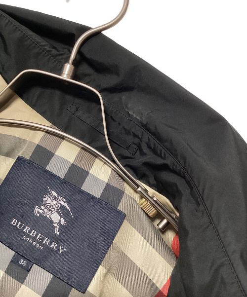 BURBERRY LONDON（バーバリーロンドン）BURBERRY LONDON (バーバリーロンドン) フーデッドトレンチコート ブラック サイズ:38の古着・服飾アイテム