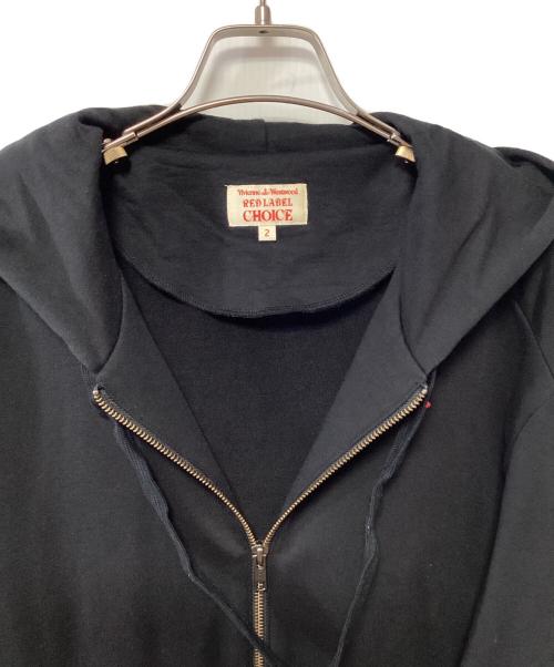 Vivienne Westwood RED LABEL CHOICE（ヴィヴィアンウエストウッドレッドレーベル チョイス）Vivienne Westwood RED LABEL CHOICE (ヴィヴィアンウエストウッドレッドレーベル チョイス) ジップパーカー ブラック サイズ:2の古着・服飾アイテム