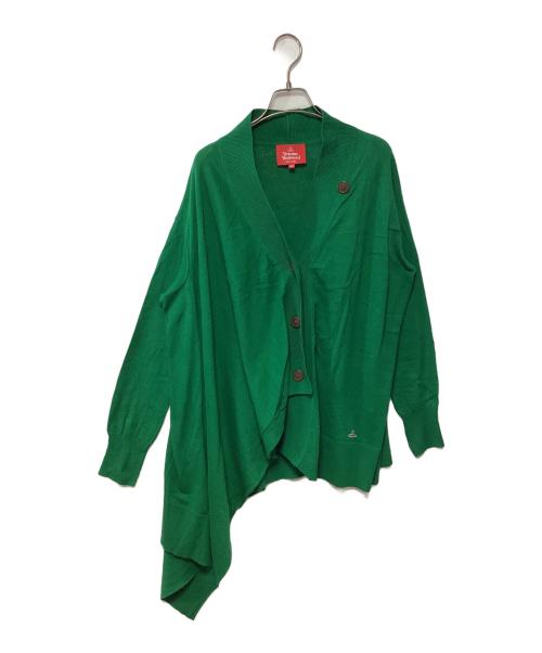 Vivienne Westwood RED LABEL（ヴィヴィアンウエストウッドレッドレーベル）Vivienne Westwood RED LABEL (ヴィヴィアンウエストウッドレッドレーベル) 薄手カーディガン グリーン サイズ:00の古着・服飾アイテム