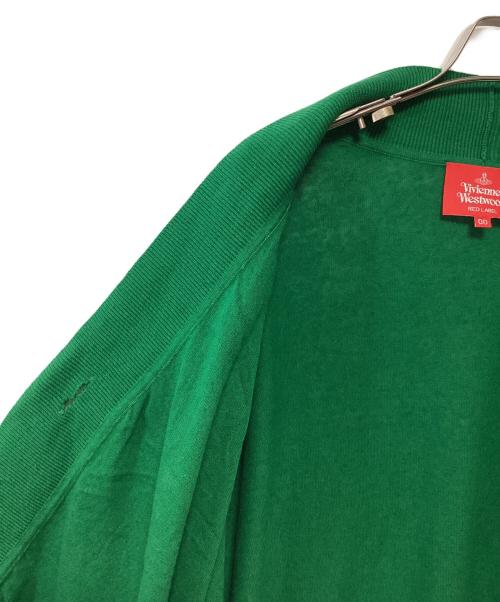 Vivienne Westwood RED LABEL（ヴィヴィアンウエストウッドレッドレーベル）Vivienne Westwood RED LABEL (ヴィヴィアンウエストウッドレッドレーベル) 薄手カーディガン グリーン サイズ:00の古着・服飾アイテム