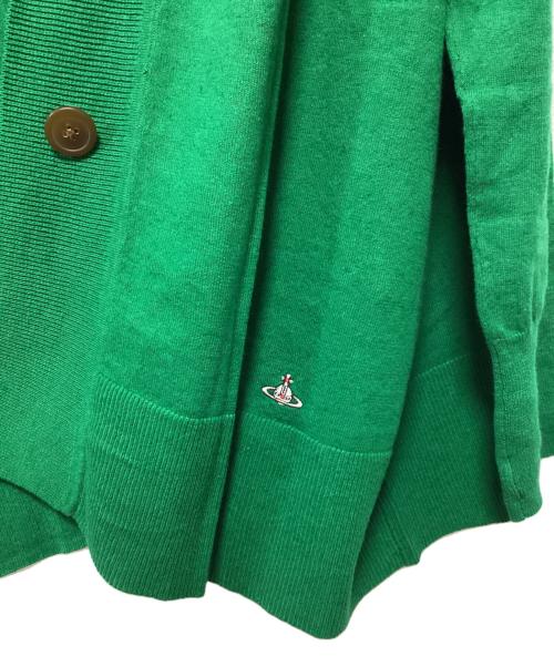 Vivienne Westwood RED LABEL（ヴィヴィアンウエストウッドレッドレーベル）Vivienne Westwood RED LABEL (ヴィヴィアンウエストウッドレッドレーベル) 薄手カーディガン グリーン サイズ:00の古着・服飾アイテム