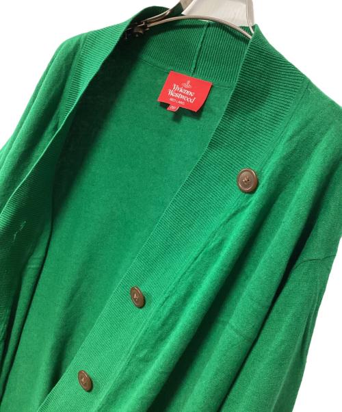 Vivienne Westwood RED LABEL（ヴィヴィアンウエストウッドレッドレーベル）Vivienne Westwood RED LABEL (ヴィヴィアンウエストウッドレッドレーベル) 薄手カーディガン グリーン サイズ:00の古着・服飾アイテム